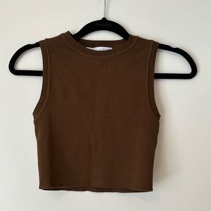 ZARA Knit Cropped Tanktop